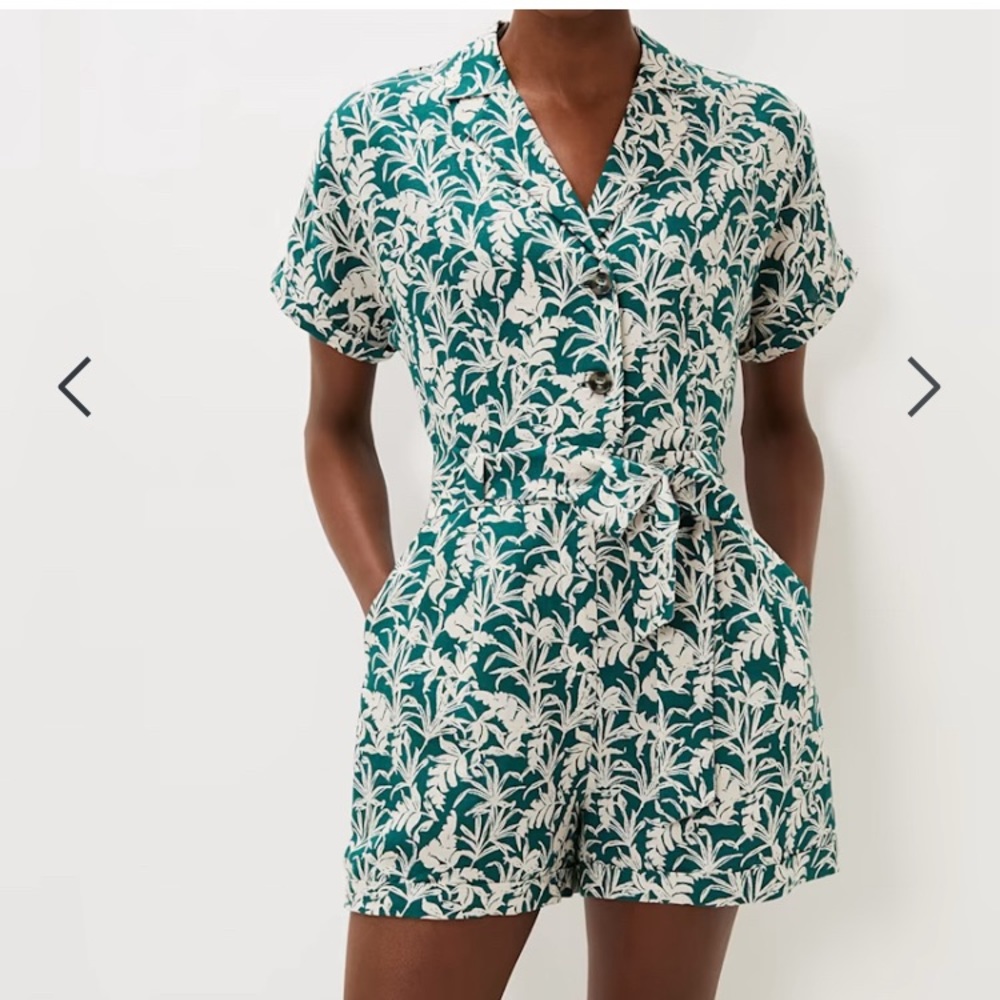 Phase Eight Lissa Linen Palm Print Jumper